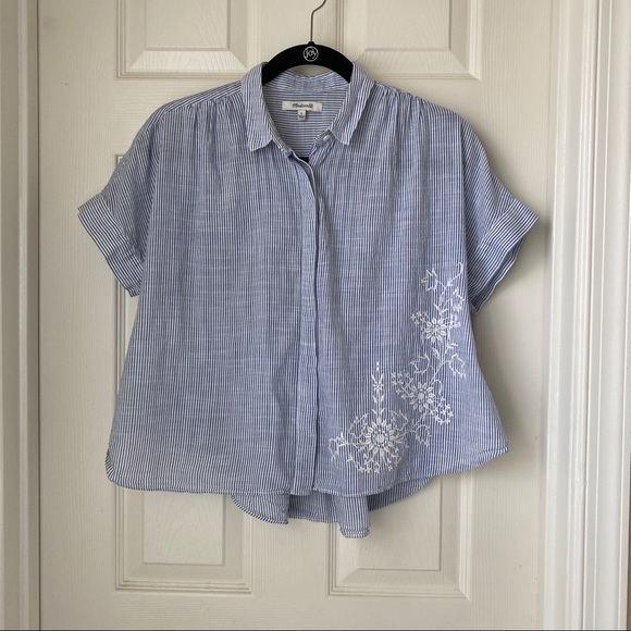 Madewell Tops - Madewell Embroidered Hilltop Shirt